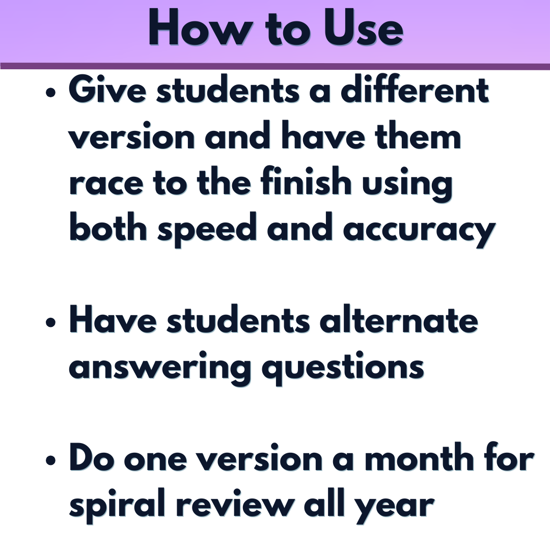 Math with Significant Figures Worksheet Activity - Accuracy and Speed