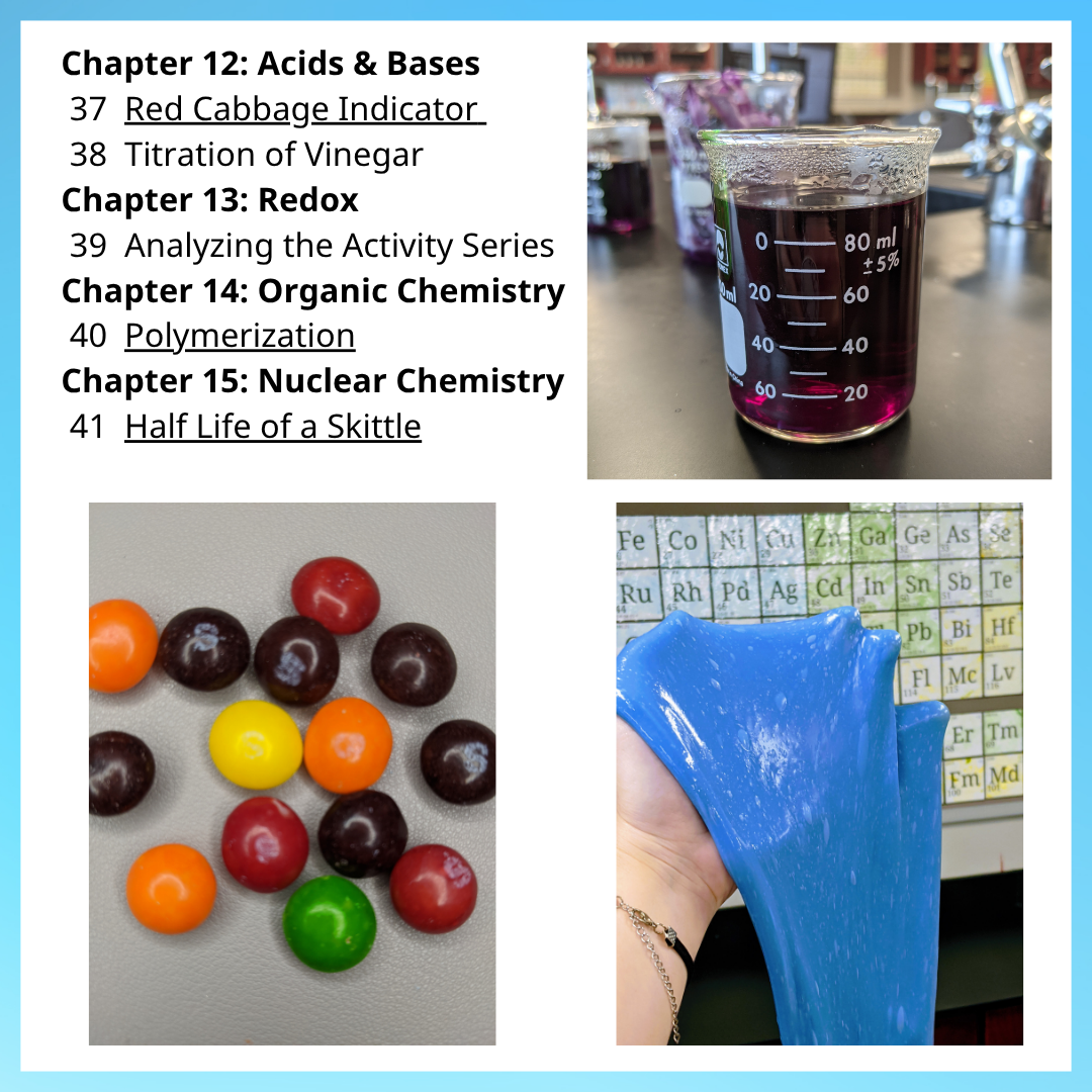 Chemistry Lab Manual Book, 41 Labs, High School Lab Activities, Full Year