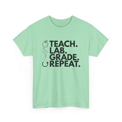 Teach. Lab. Grade. Repeat. Cotton Tee