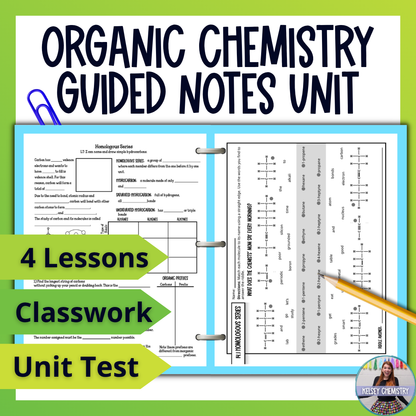Organic Chemistry Unit and Guided Notes