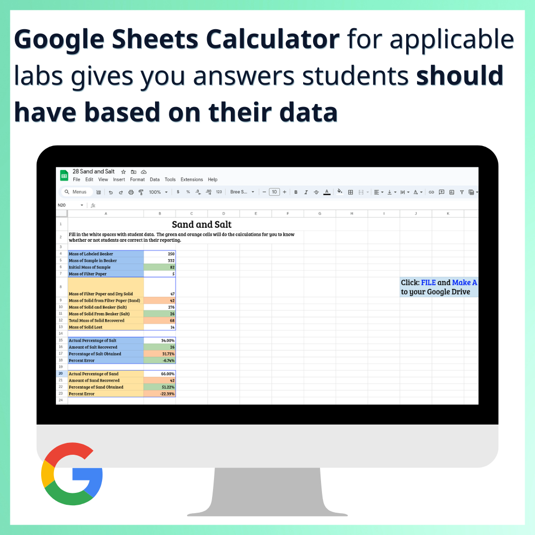 Mini Chemistry Lab Manual, 27 Labs, High School Lab Activities, Full Year