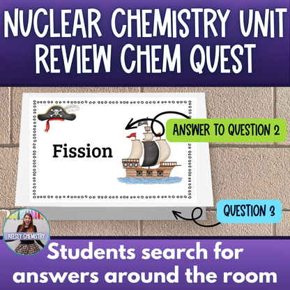 Nuclear Chemistry Unit Review Chem Quest Gallery Walk Matching Activity