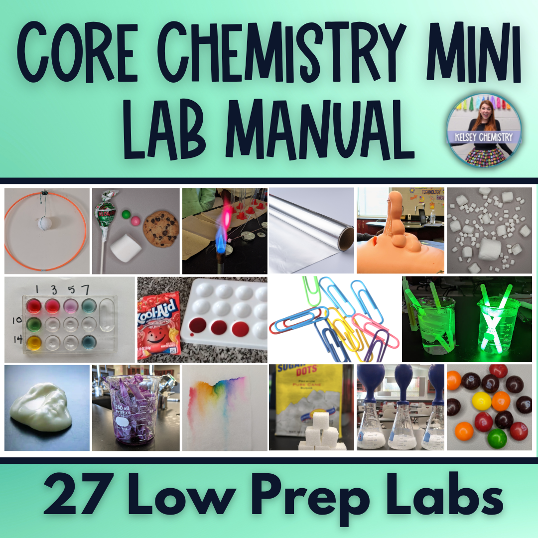 Mini Chemistry Lab Manual, 27 Labs, High School Lab Activities, Full Year