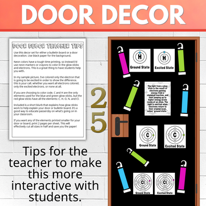 Chemistry Halloween, Science of Glow Sticks, Fall Activities Electron Excitation