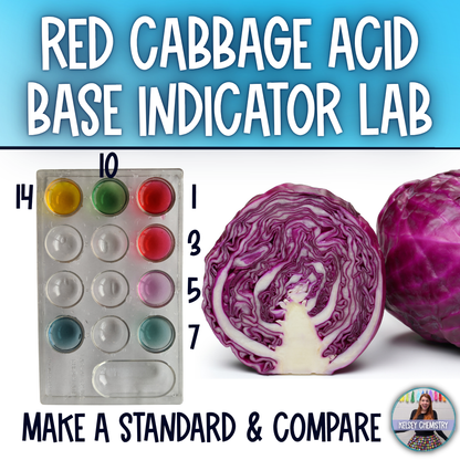 Red Cabbage Acid Base Indicator Lab Activity High School Chemistry
