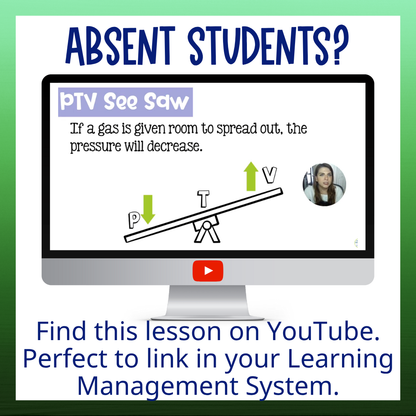 Behavior of Gases Unit Bundle with Practice Worksheets and Test for Chemistry