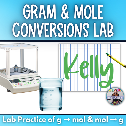 Introduction to Stoichiometry, Gram and Mole Conversion Lab Activity