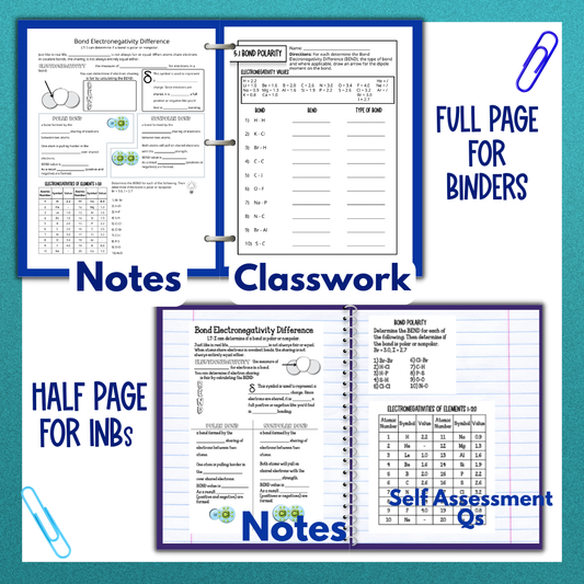 Intermolecular Forces Unit Bundle Guided Notes, Worksheets, Vocabulary and Test
