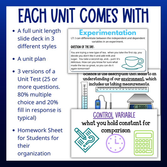 Scientific Measurement for Chemistry Guided Notes Unit with Worksheets and Test