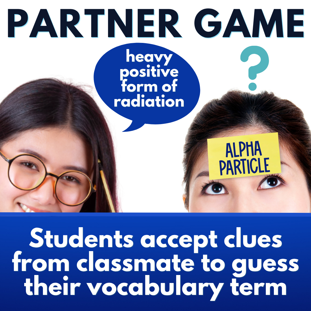 Nuclear Chemistry Vocabulary Review Games, Puzzles, Crossword, Flash Cards