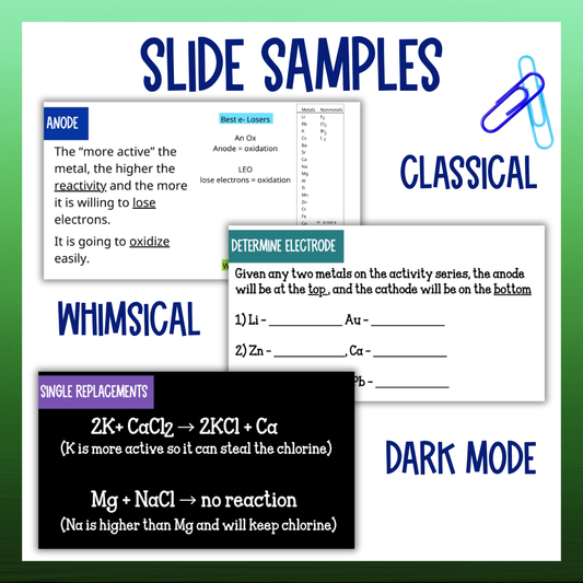 Redox Electrochemistry Full Unit Guided Notes, Practice Worksheet and Unit Tests