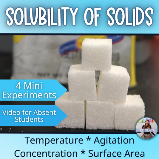 Factors that Affect Solubility Lab Activity - Solutions or Scientific Variables